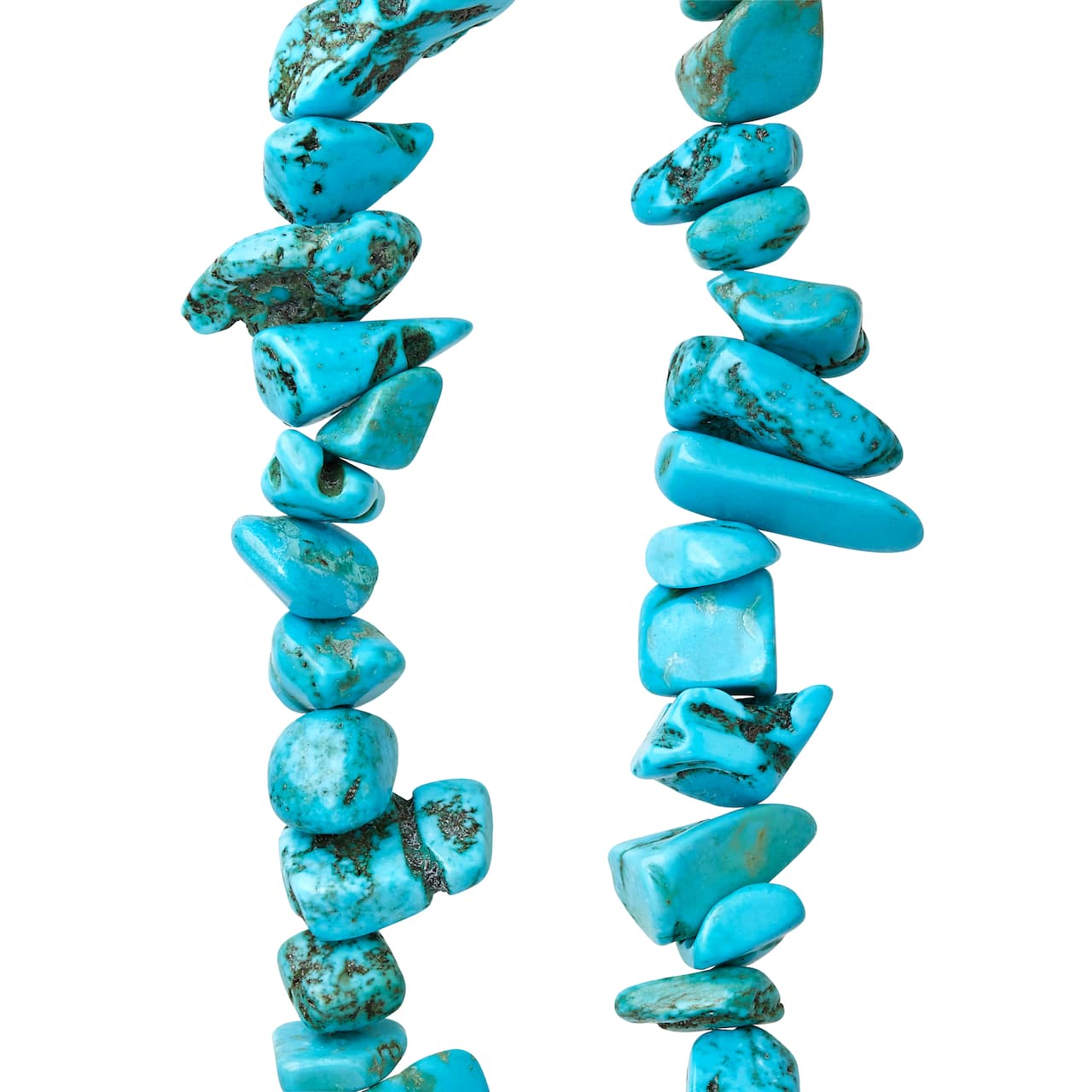 12 Pack: Turquoise Dyed Howlite Chip Beads, 15mm by Bead Landing™